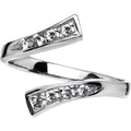 Sterling Silver 925 Cubic Zirconia Classic Toe Ring