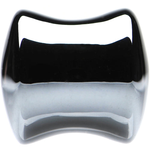 00G Natural Black Hematite Stone Saddle Plug Set