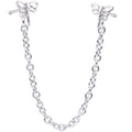 20G 1/4 Daring Dragonfly Chain Dangle Double Nose Bone