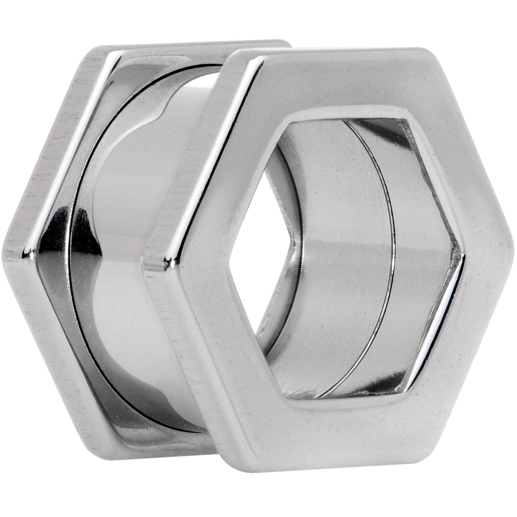 9/16 Geometric Hexagon Screw Fit Tunnel Plug Set