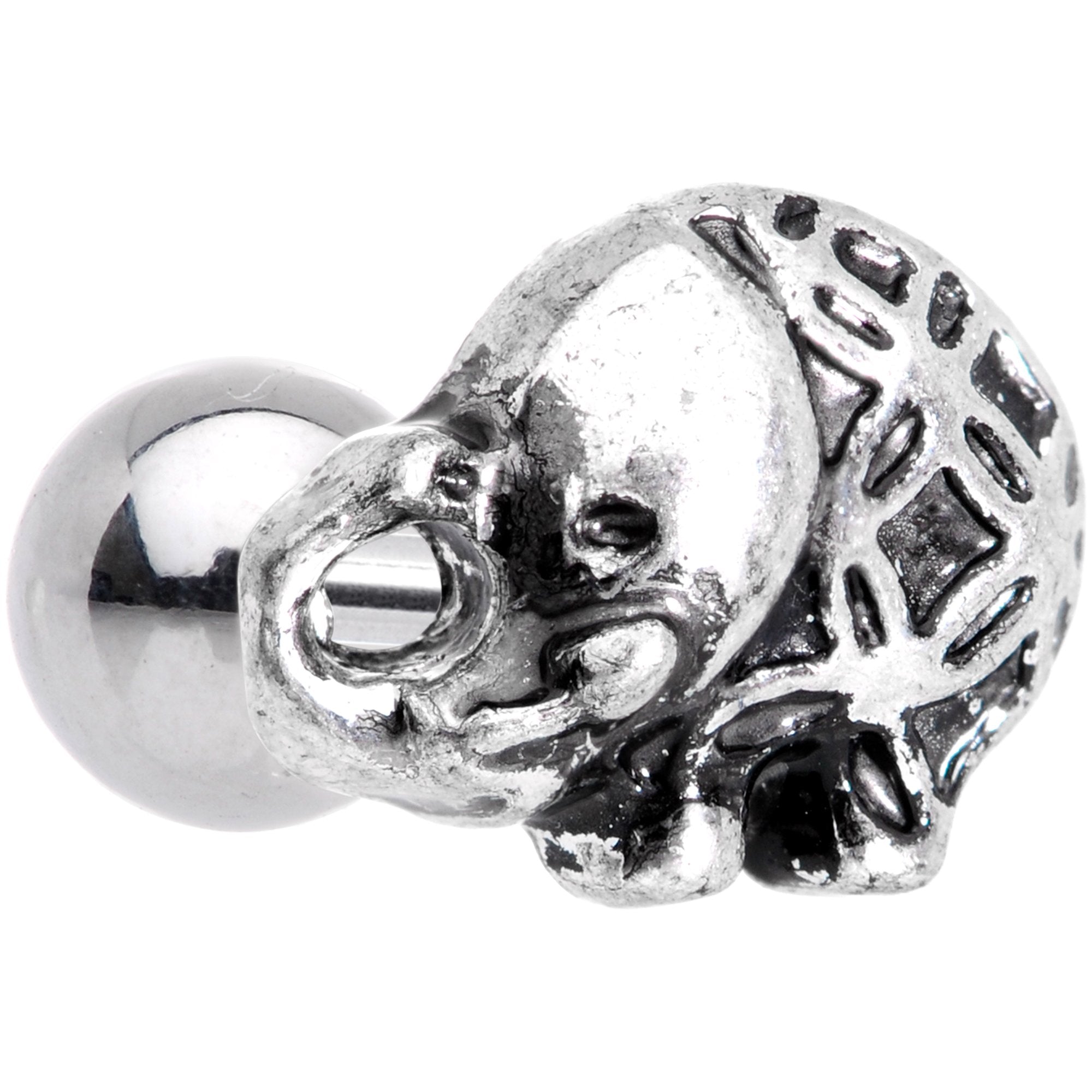 16G 1/4 Join the Circus Elephant Cartilage Tragus Earring