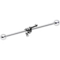 14G Clear Gem Under the Gun Industrial Barbell 38mm