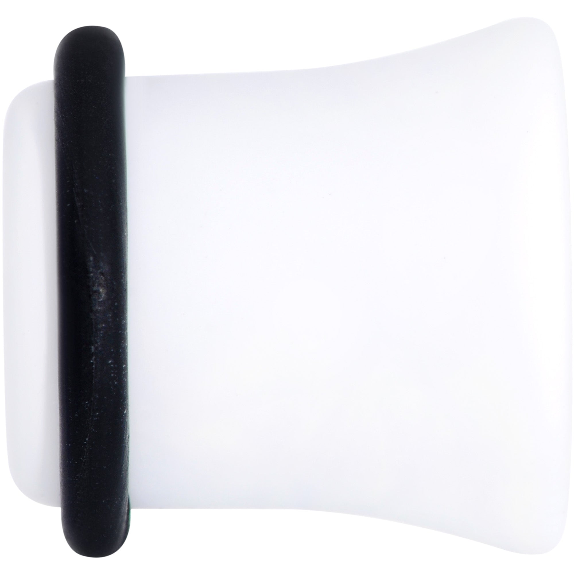 Wonderful White Matte Acrylic Single Flare Plug Set