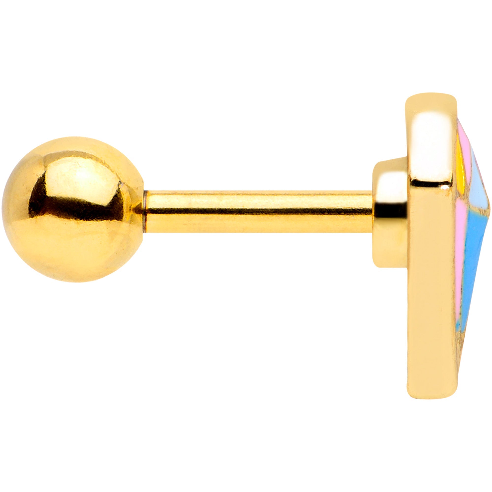 16G 1/4 Gold Tone Geologist Prize Cartilage Tragus