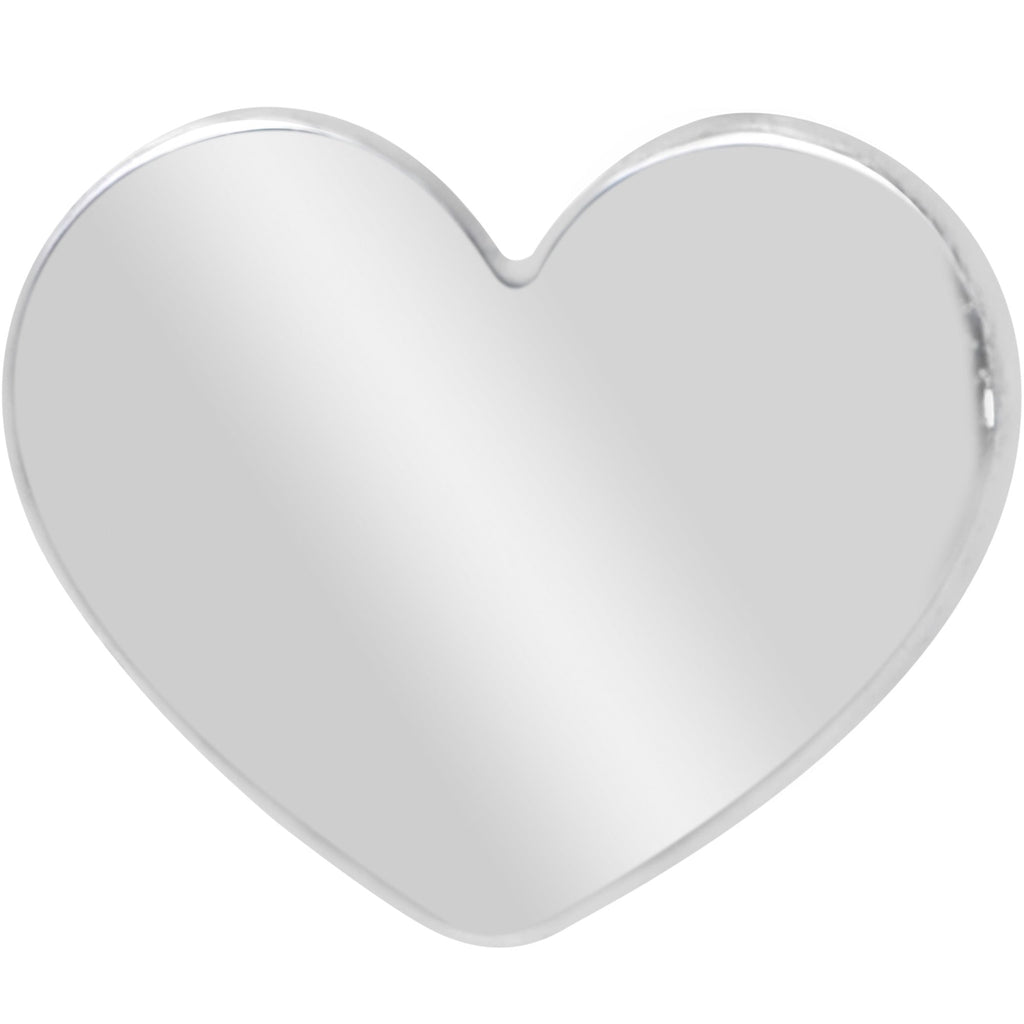 16G 5/16 Heart Grade 23 Titanium Internal Thread Labret Tragus