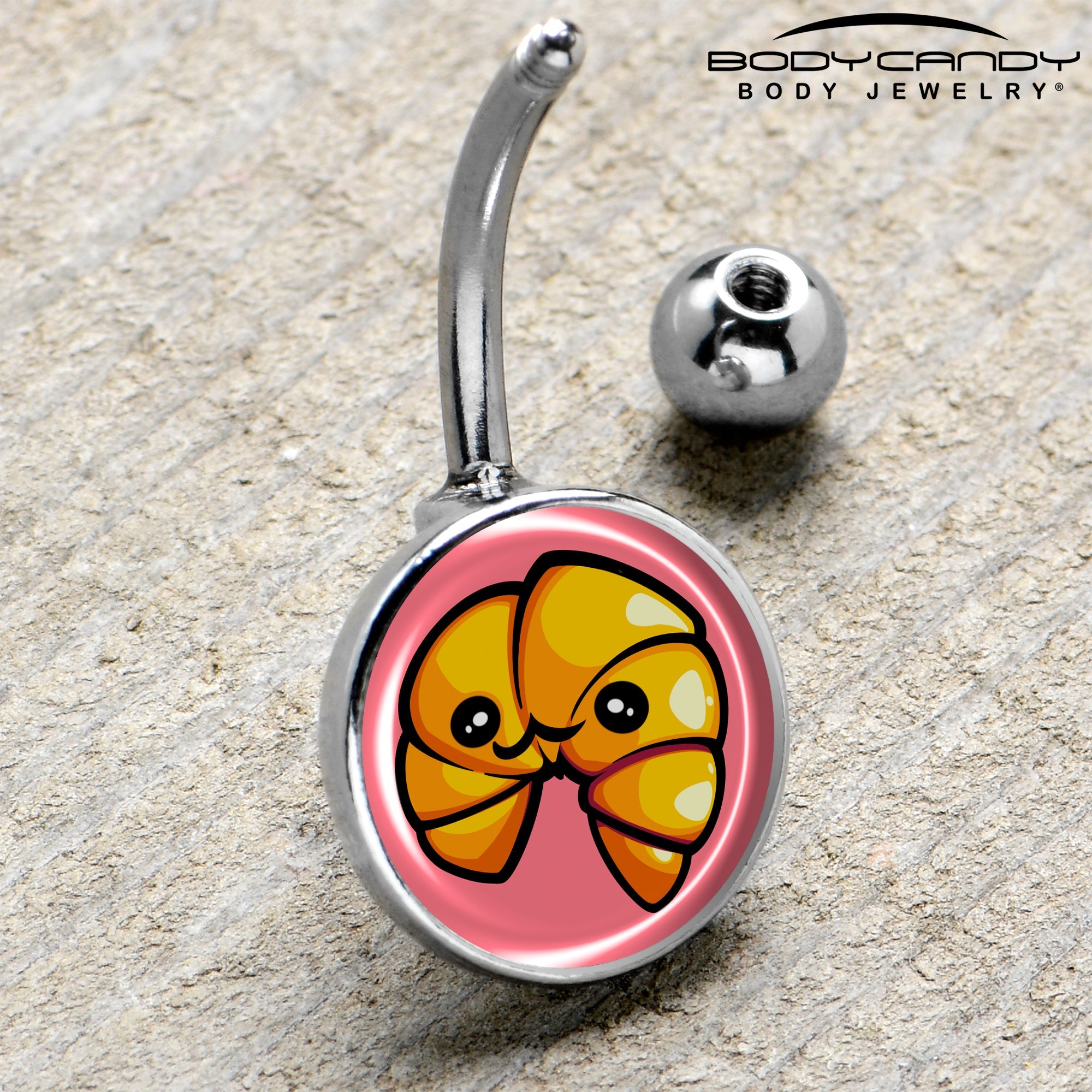 Quaso Croissant Belly Ring by Onyx O