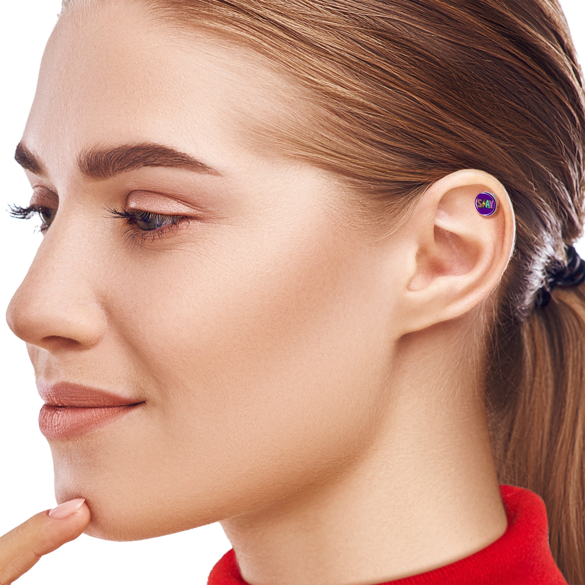 16G 1/4 Colorful Lighting SLAY Tragus Cartilage Earring by Onyx O