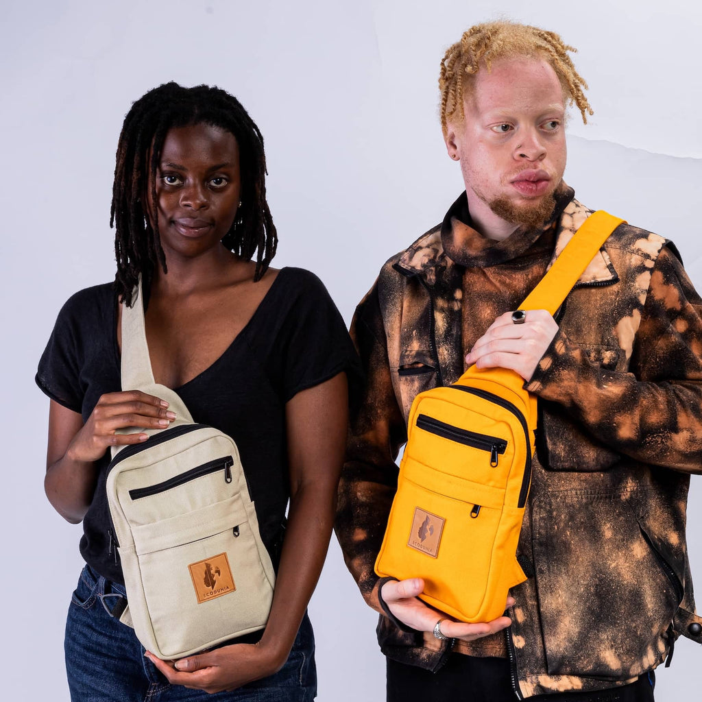 Large Canvas Crossbody Sling Bag for Men & Women | Umoja