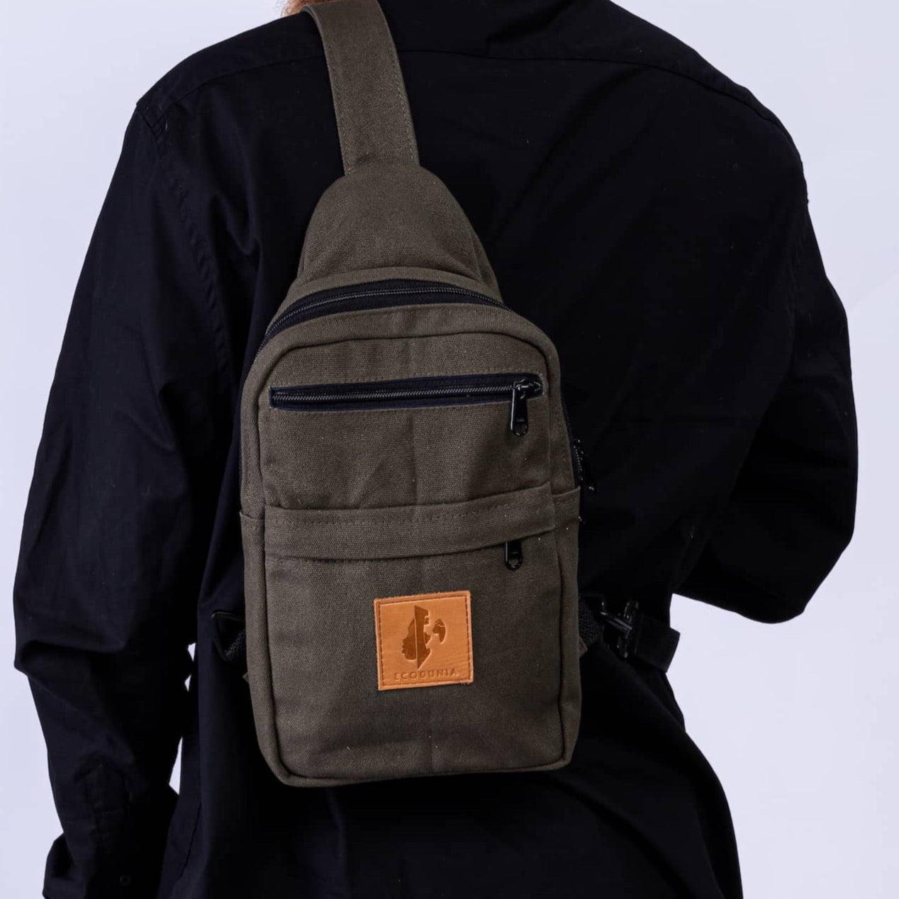 Large Canvas Crossbody Sling Bag for Men & Women | Umoja