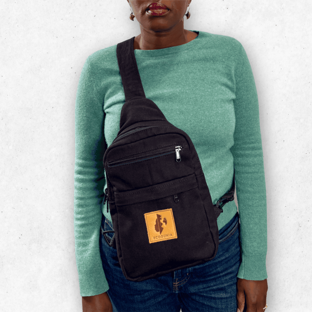 Large Canvas Crossbody Sling Bag for Men & Women | Umoja