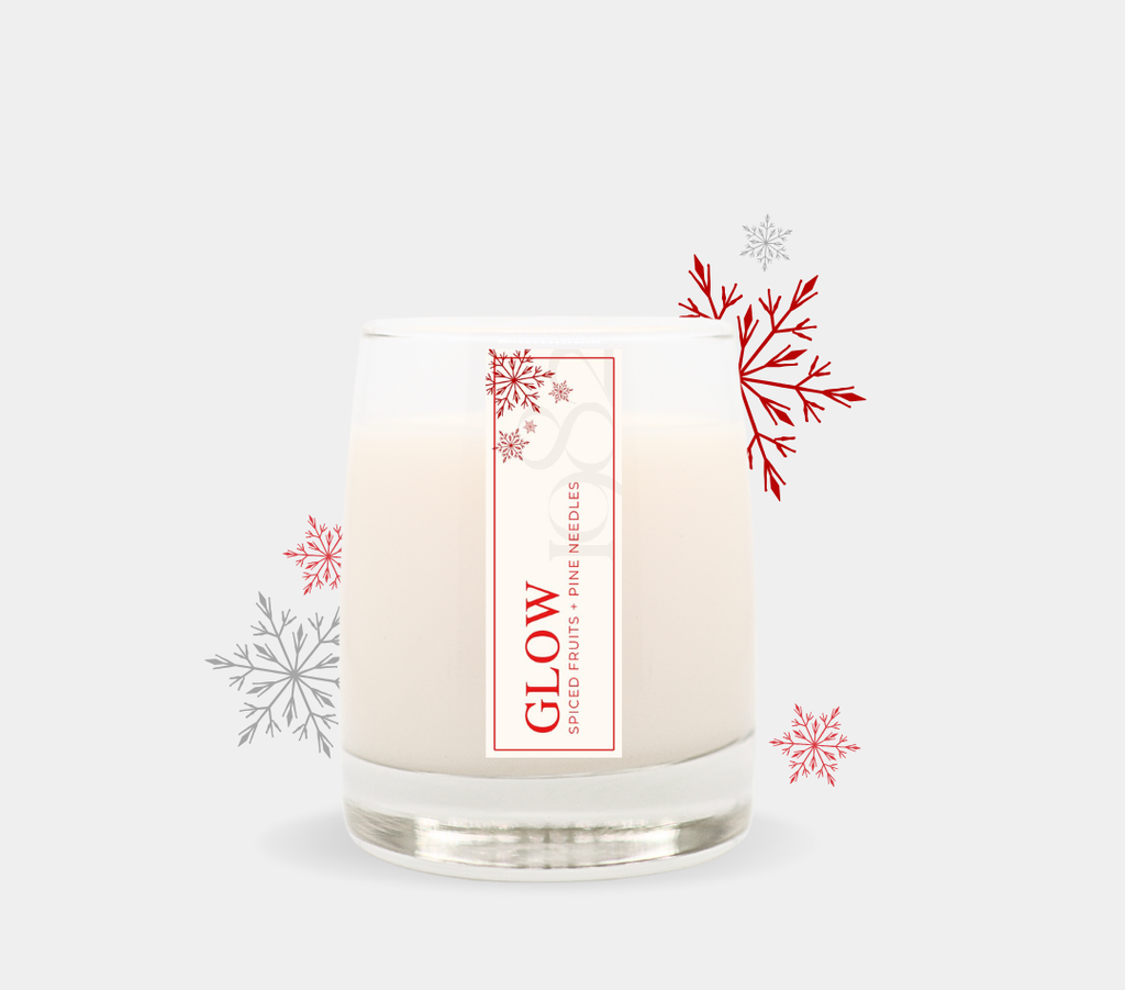 Glow (8.5oz) - Notes: Spiced Fruit, Pine Needles, Simmered Pear, Evergreen
