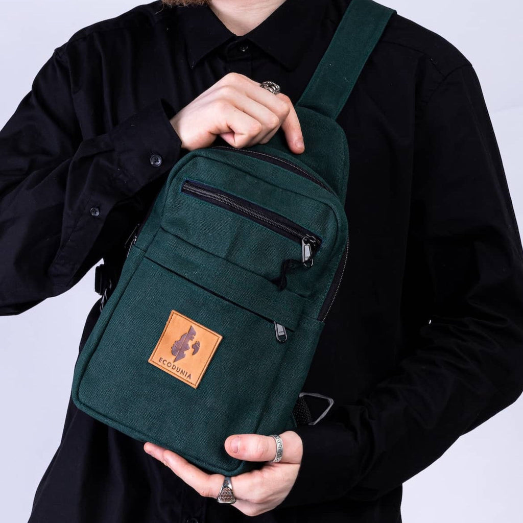 Large Canvas Crossbody Sling Bag for Men & Women | Umoja
