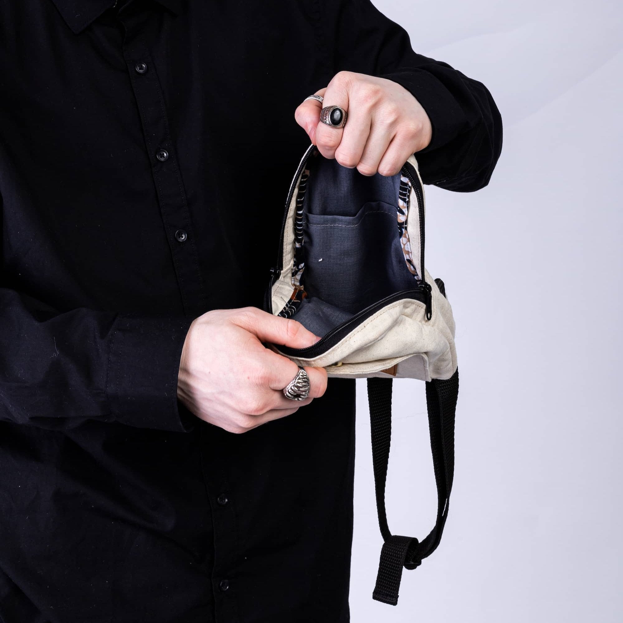 Small Canvas Crossbody Sling Bag for Men & Women | Buru