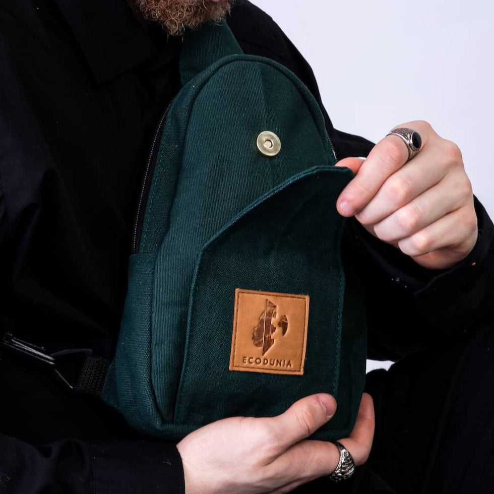 Small Canvas Crossbody Sling Bag for Men & Women | Buru