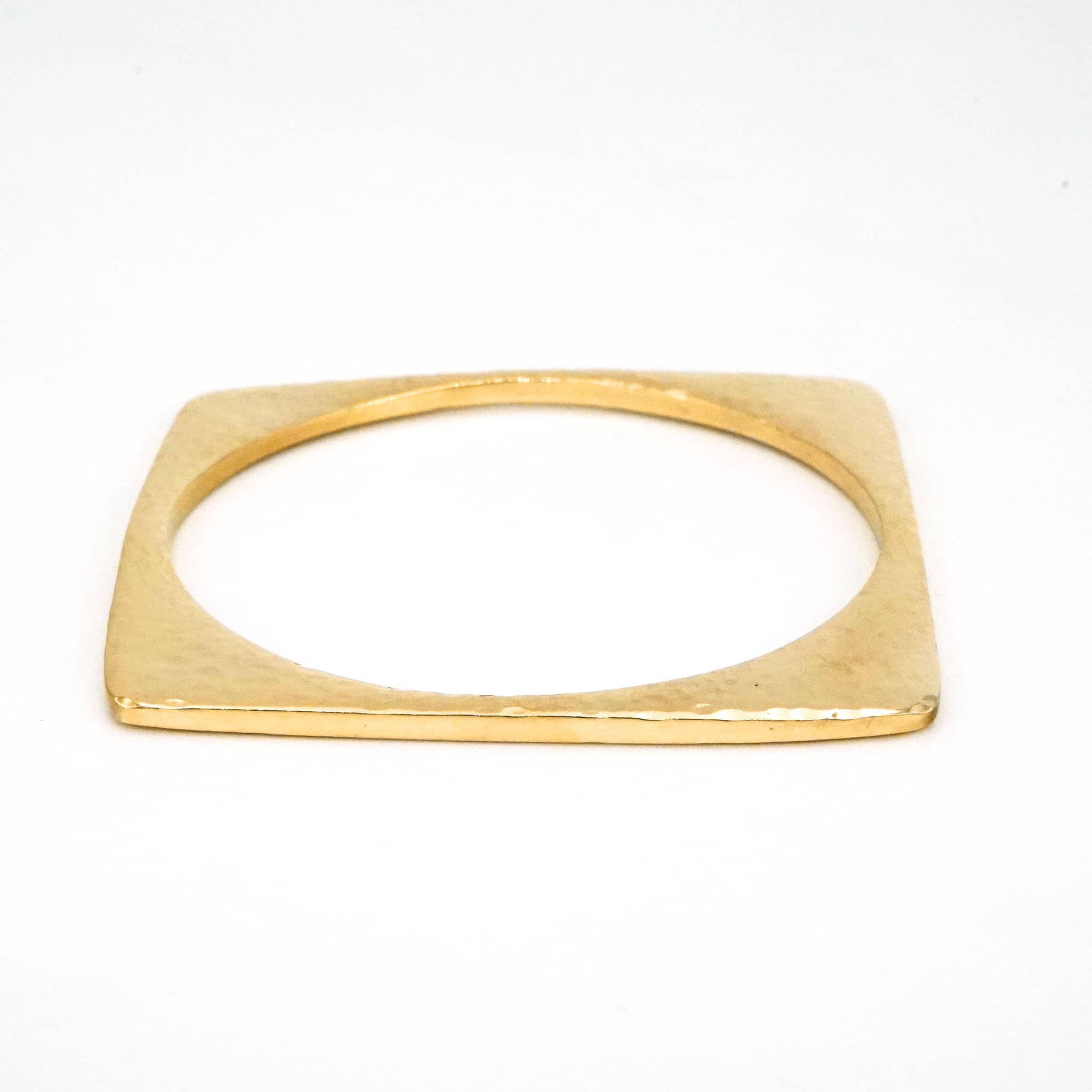 Square Brass Bangle | Leo
