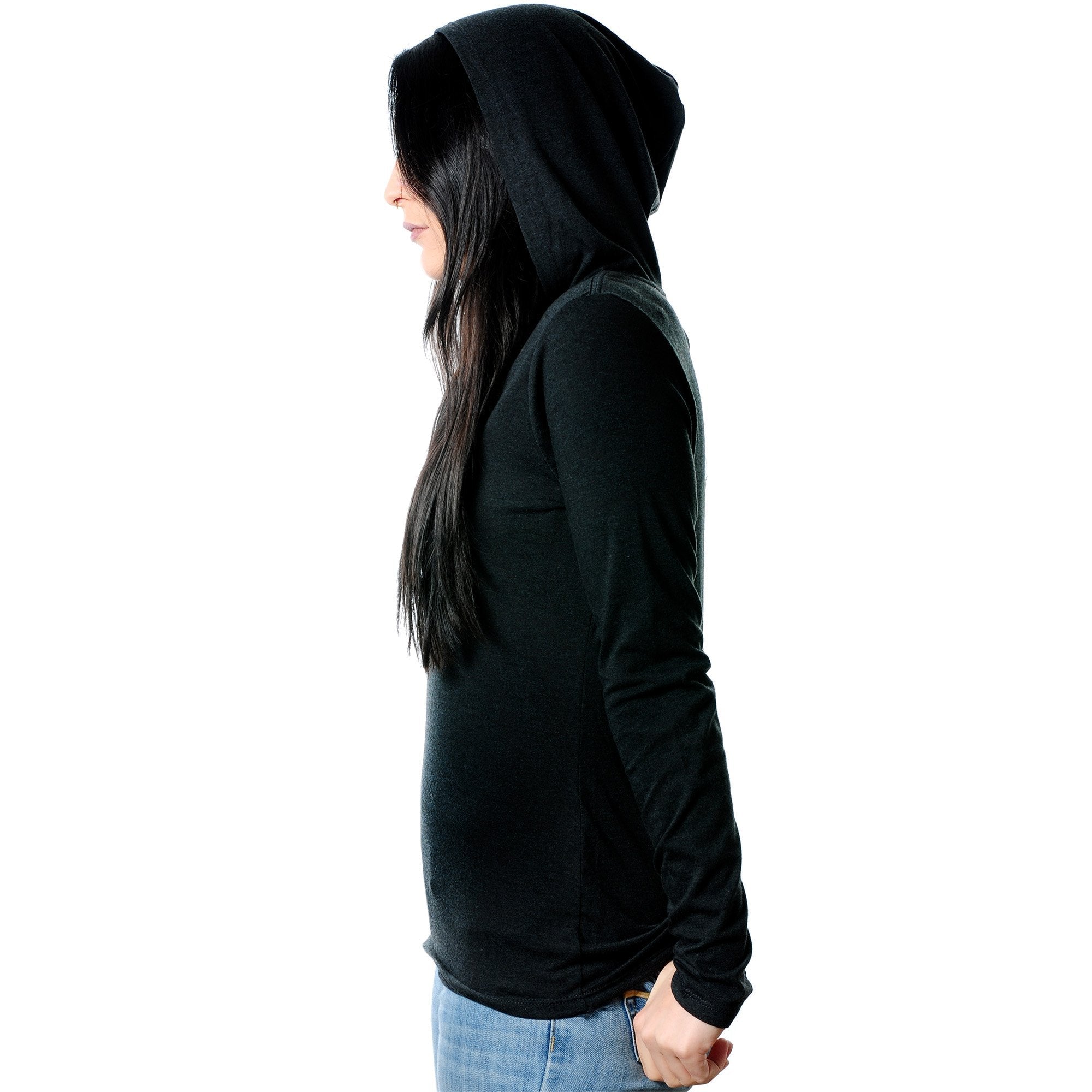 Honey Black Long Sleeve Hoodie