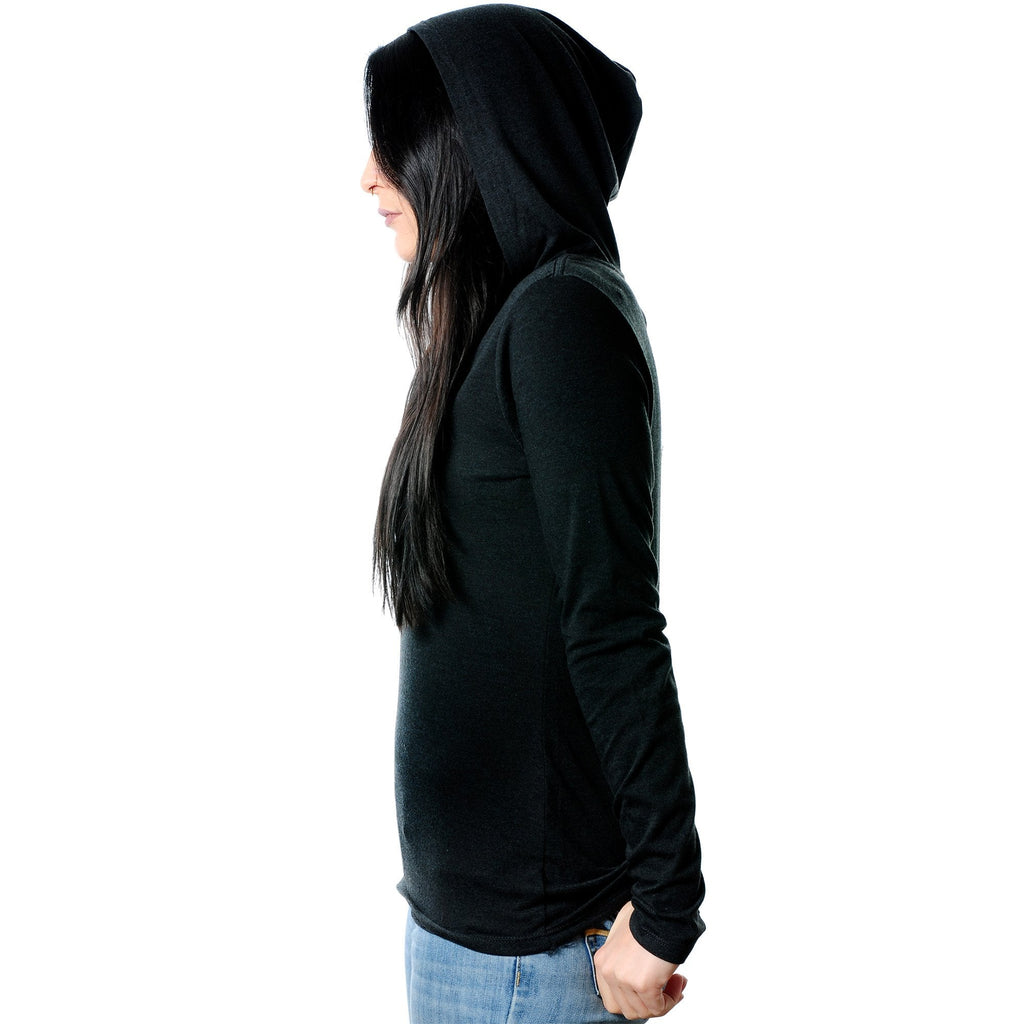 oof! Black Tapered Long Sleeve Hoodie