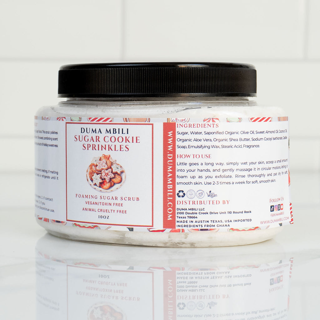 Sugar Cookie Sprinkles Foaming Sugar Scrub
