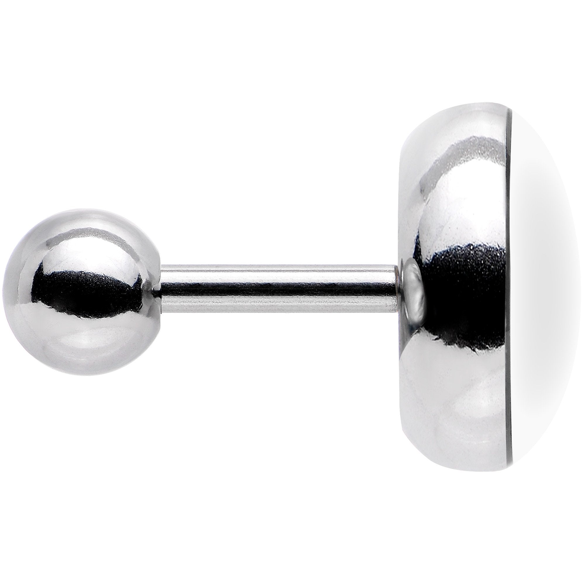 16G 1/4 Red Black Plaid Polar Bear Tragus Cartilage Earring
