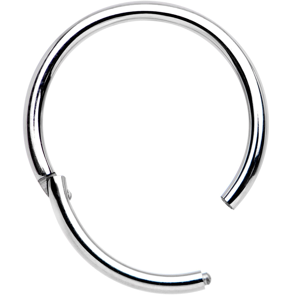 16G 1/2 Solid G23 Implant Grade Titanium Hinged Segment Ring