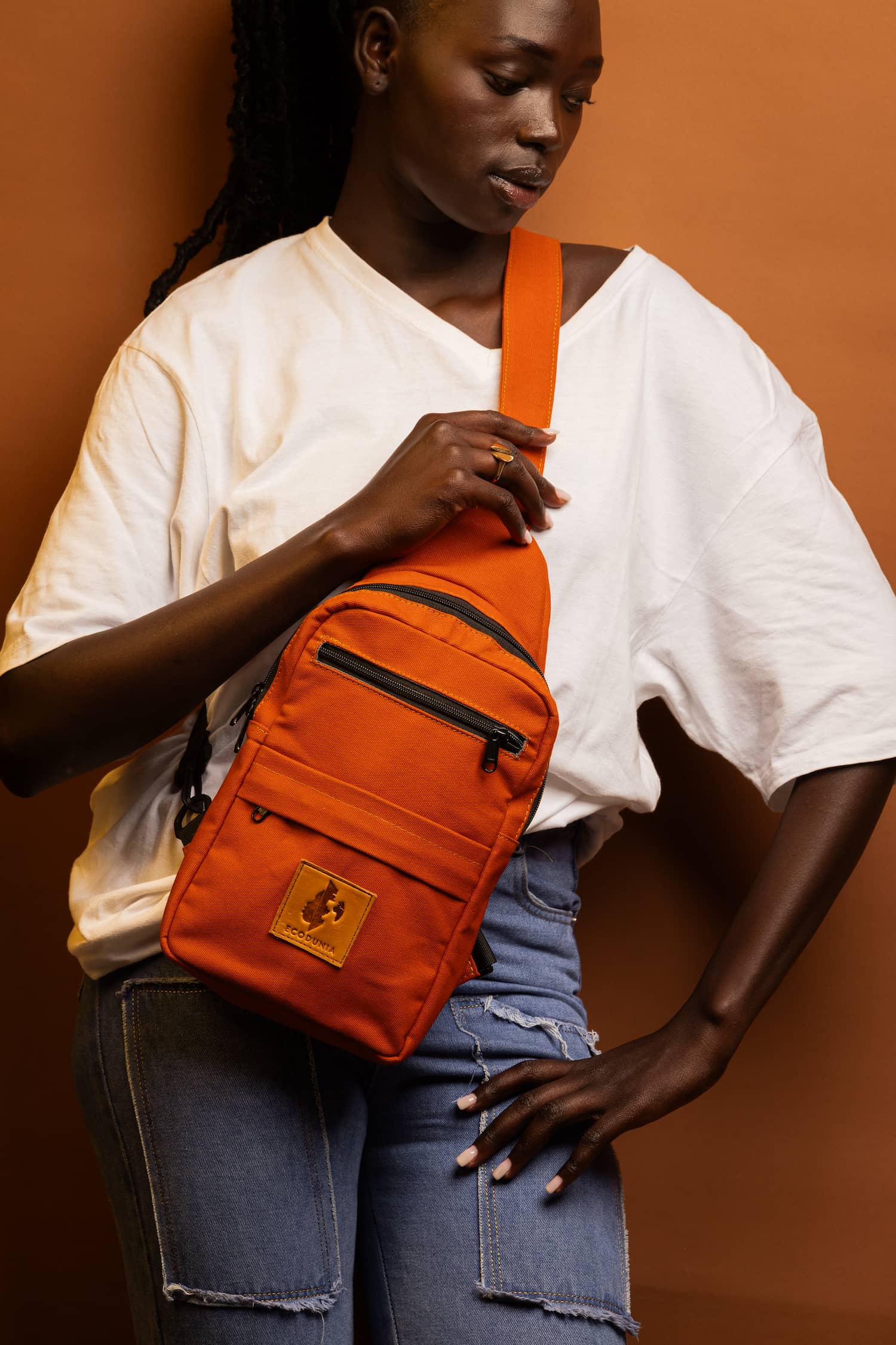 Large Canvas Crossbody Sling Bag for Men & Women | Umoja