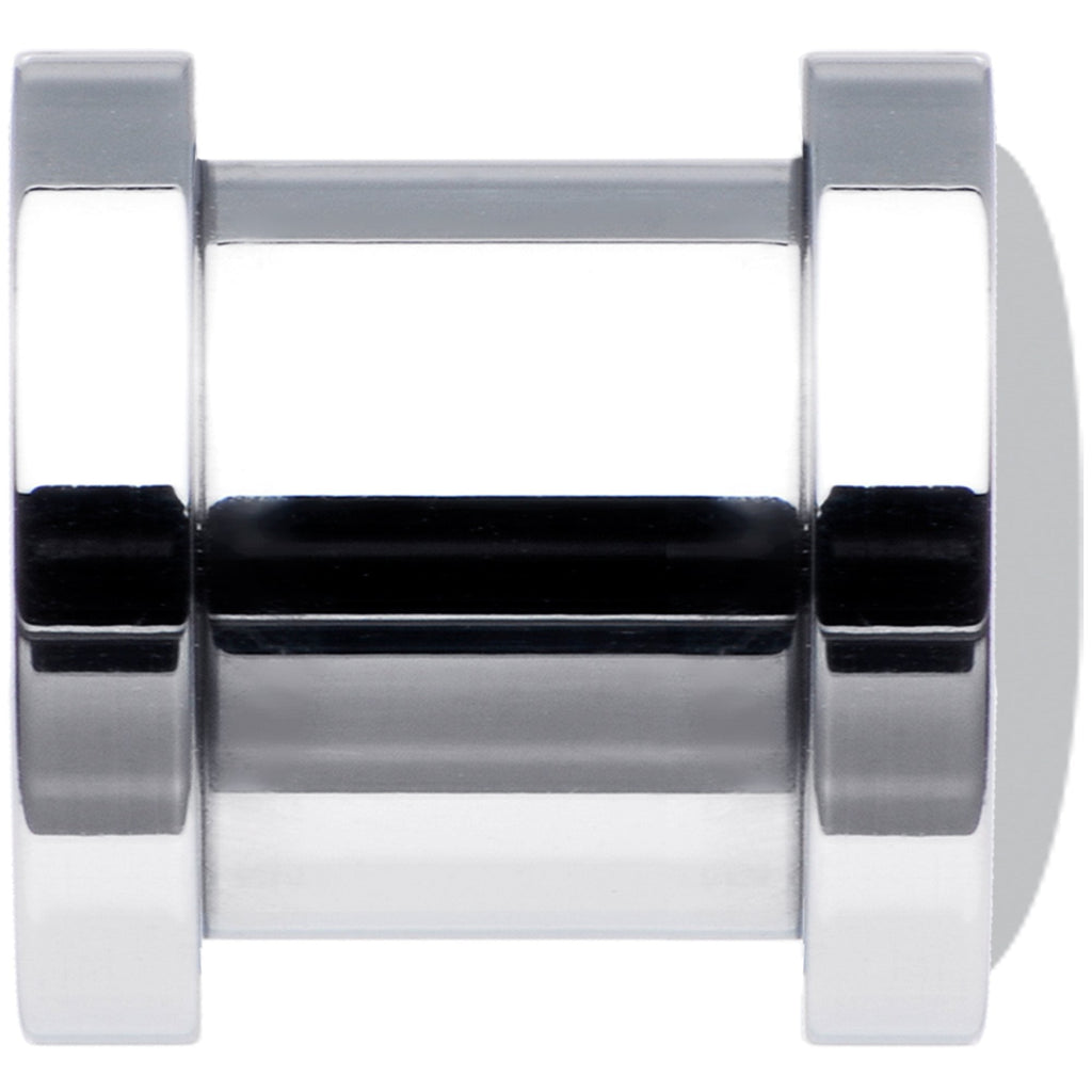 Black White Tiger Eyes Steel Screw Fit Plug Set 2G