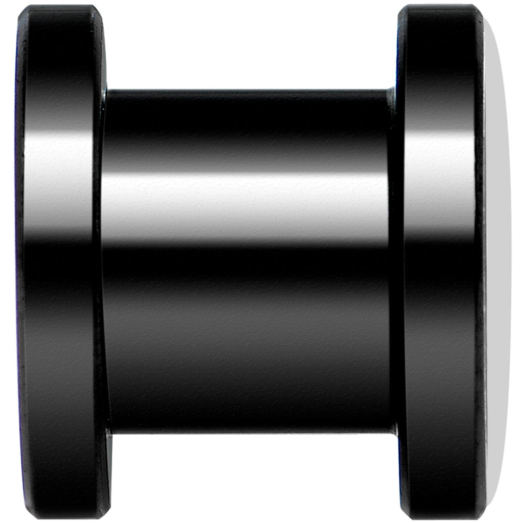 Pink American Flag Black Anodized Screw Fit Plug Set 0G