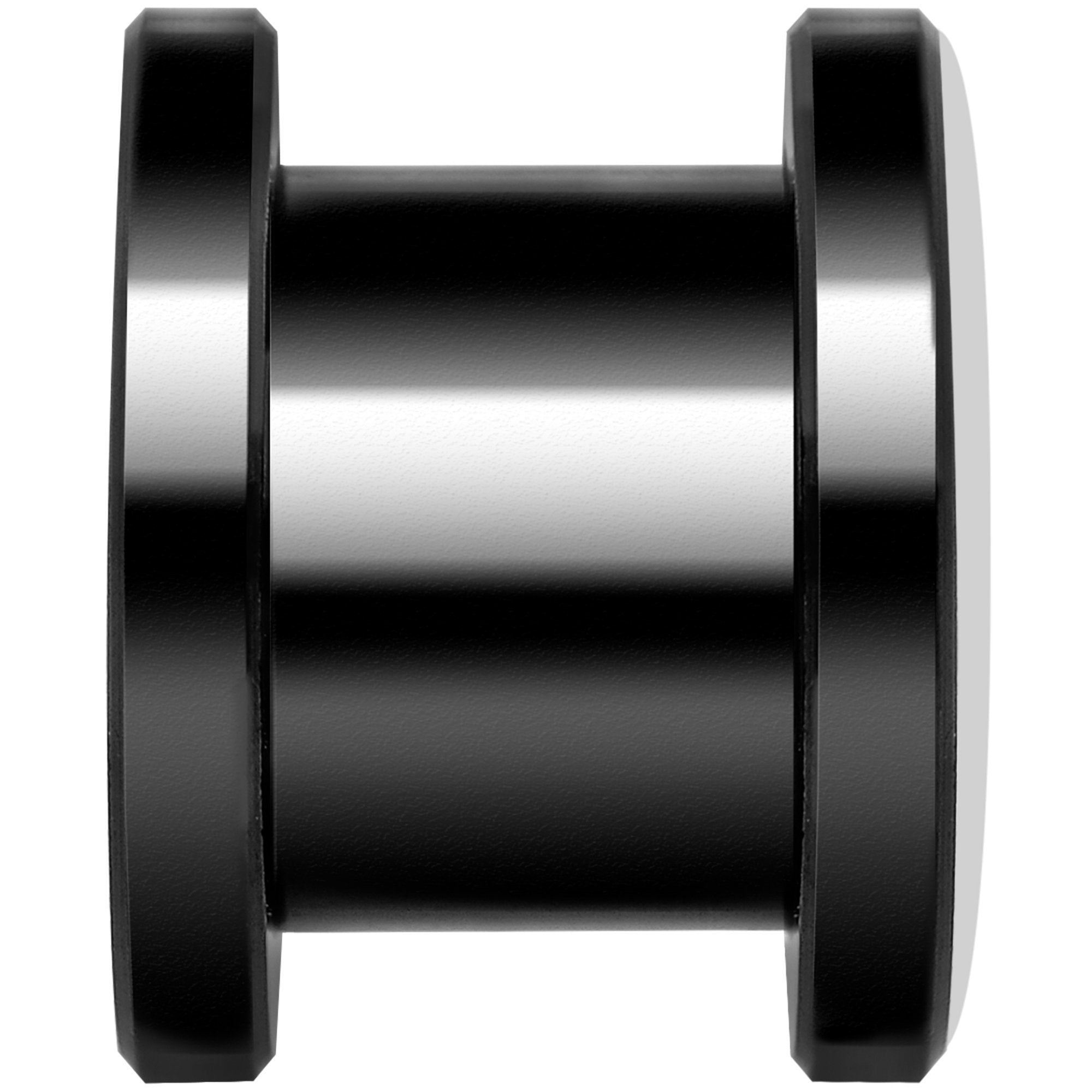 Katrina Sugar Skull Rose Flower Black Anodized Screw Fit Plug Set 00G